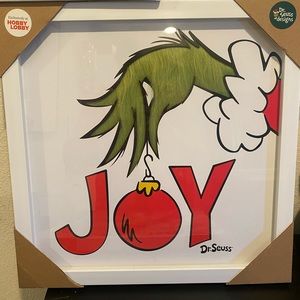 Grinch Christmas JOY FRAME